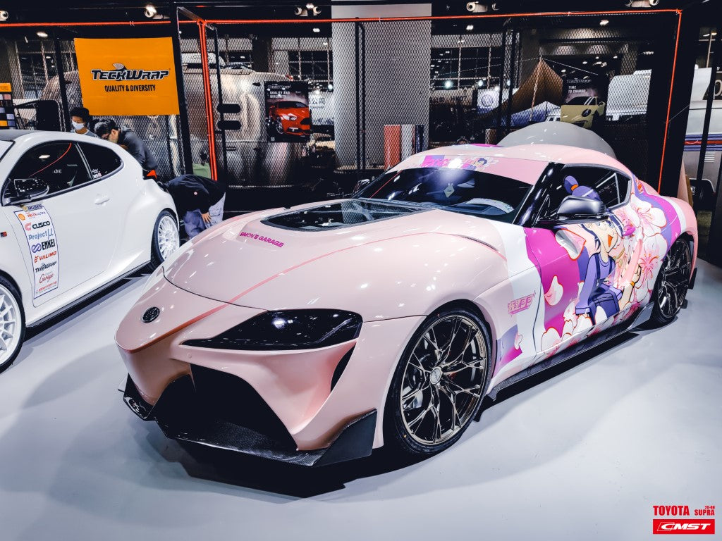 Toyota GR Supra A90 A91 2020-ON with CMST Tuning's Aftermarket Parts - Carbon Fiber Front Fenders FT1 Conversion Kit