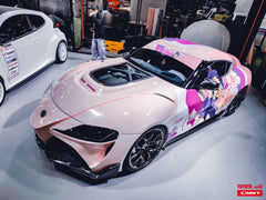 Toyota GR Supra A90 A91 2020-ON with CMST Tuning's Aftermarket Parts - Carbon Fiber Hood Bonnet FT1 Conversion Kit