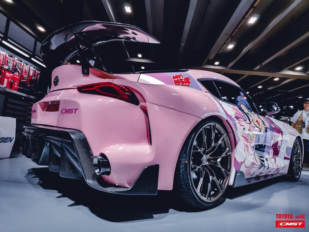 Toyota GR Supra A90 A91 2020-ON with Aftermarket Parts - FT1 Conversion Kit Rear Fenders Carbon Fiber / FRP from CMST Tuning