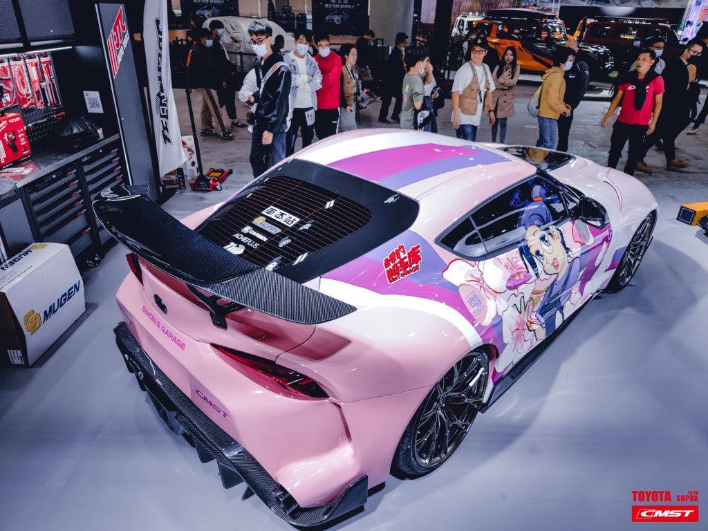 Toyota GR Supra A90 A91 2020-ON with Aftermarket Parts - FT1 Conversion Kit Rear Fenders Carbon Fiber / FRP from CMST Tuning