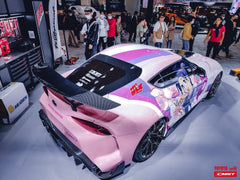 Toyota GR Supra A90 A91 2020-ON with Aftermarket Parts - FT1 Conversion Kit Rear Fenders Carbon Fiber / FRP from CMST Tuning