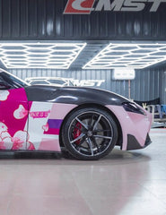 Toyota GR Supra A90 A91 2020-ON with CMST Tuning's Aftermarket Parts - Carbon Fiber Front Fenders FT1 Conversion Kit