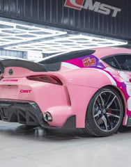 Toyota GR Supra A90 A91 2020-ON with Aftermarket Parts - FT1 Conversion Kit Rear Fenders Carbon Fiber / FRP from CMST Tuning