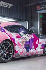 Toyota GR Supra A90 A91 2020-ON with CMST Tuning's Aftermarket Parts - Carbon Fiber Side Skirts & Lower Lip FT1 Conversion Kit