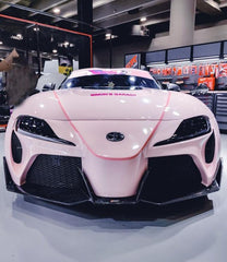 Toyota GR Supra A90 A91 2020-ON with Aftermarket Parts - FT1 Conversion Kit Front Bumper Front Lip Carbon Fiber / FRP from  CMST Tuning