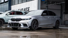 BMW 3 Series 330i M340i G20 G21 LCI 2023-ON with Aftermarket Parts - Front Bumper & Front Lip PP from VTEN