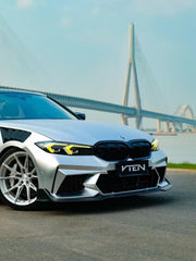 BMW 3 Series 330i M340i G20 G21 LCI 2023-ON with Aftermarket Parts - Front Bumper & Front Lip PP from VTEN