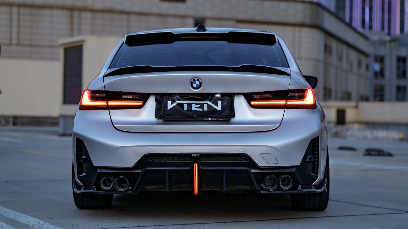 BMW M3 G80 2021-ON & 3 Series 330i M340i (Fits Both Pre-LCI & LCI) G20 2019-ON with Aftermarket Parts - Rear Lip Spoiler ABS from VTEN