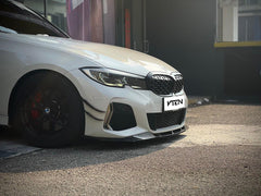 BMW 3 Series 330i (with M-package bumper, does not fit base model) M340i G20 G21 Pre-LCI 2019 2020 2021 2022 with Aftermarket Parts - Front Canards ABS from VTEN