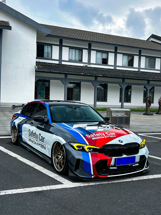 BMW 3 Series 330i (with M-package bumper, does not fit base model) M340i G20 G21 LCI 2023-ON with Aftermarket Parts - Front Lip PP from VTEN