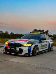 BMW 3 Series 330i (with M-package bumper, does not fit base model) M340i G20 G21 LCI 2023-ON with Aftermarket Parts - Front Canards ABS from VTEN