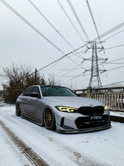 BMW 3 Series 330i (with M-package bumper, does not fit base model) M340i G20 G21 LCI 2023-ON with Aftermarket Parts - Front Lip PP from VTEN