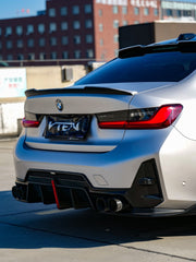 VTEN ABS Gloss Black Rear Diffuser & Canards for BMW 3 Series G20 330i M340i 2023-ON LCI - Performance SpeedShop