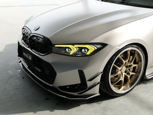 BMW 3 Series 330i (with M-package bumper, does not fit base model) M340i G20 G21 LCI 2023-ON with Aftermarket Parts - Front Lip PP from VTEN