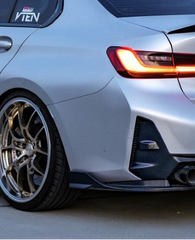 VTEN Rear Canards for BMW 3 Series 330i M340i G20 G21 LCI 2023-ON ABS Gloss Black