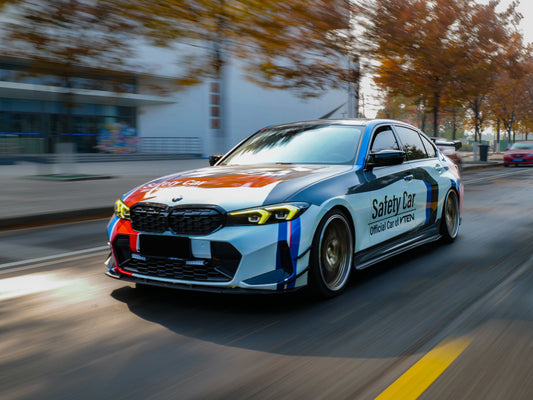 BMW 3 Series 330i (with M-package bumper, does not fit base model) M340i G20 G21 LCI 2023-ON with Aftermarket Parts - Front Lip PP from VTEN