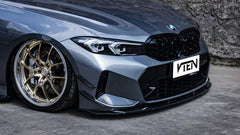 BMW 3 Series 330i (with M-package bumper, does not fit base model) M340i G20 G21 LCI 2023-ON with Aftermarket Parts - Front Canards ABS from VTEN