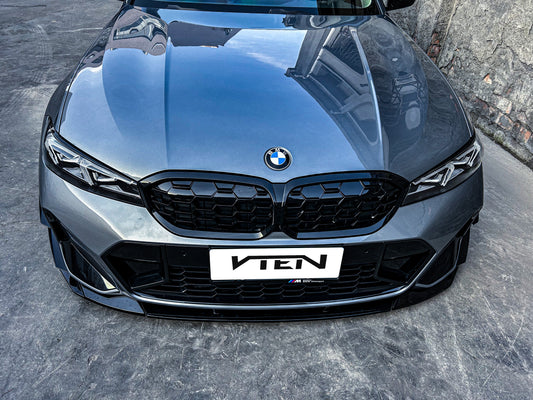 BMW 3 Series 330i (with M-package bumper, does not fit base model) M340i G20 G21 LCI 2023-ON with Aftermarket Parts - Front Lip PP from VTEN