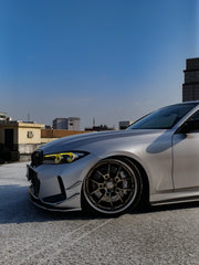 BMW 3 Series 330i (with M-package bumper, does not fit base model) M340i G20 G21 LCI 2023-ON with Aftermarket Parts - Front Canards ABS from VTEN