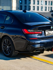 BMW 3 Series 330i M340i G20 G21 Pre-LCI (fitment for 330i requires M-Sport package bumper) 2020 2021 2022 with Aftermarket Parts - Rear Diffuser & Corner Splitter ABS / PP from VTEN