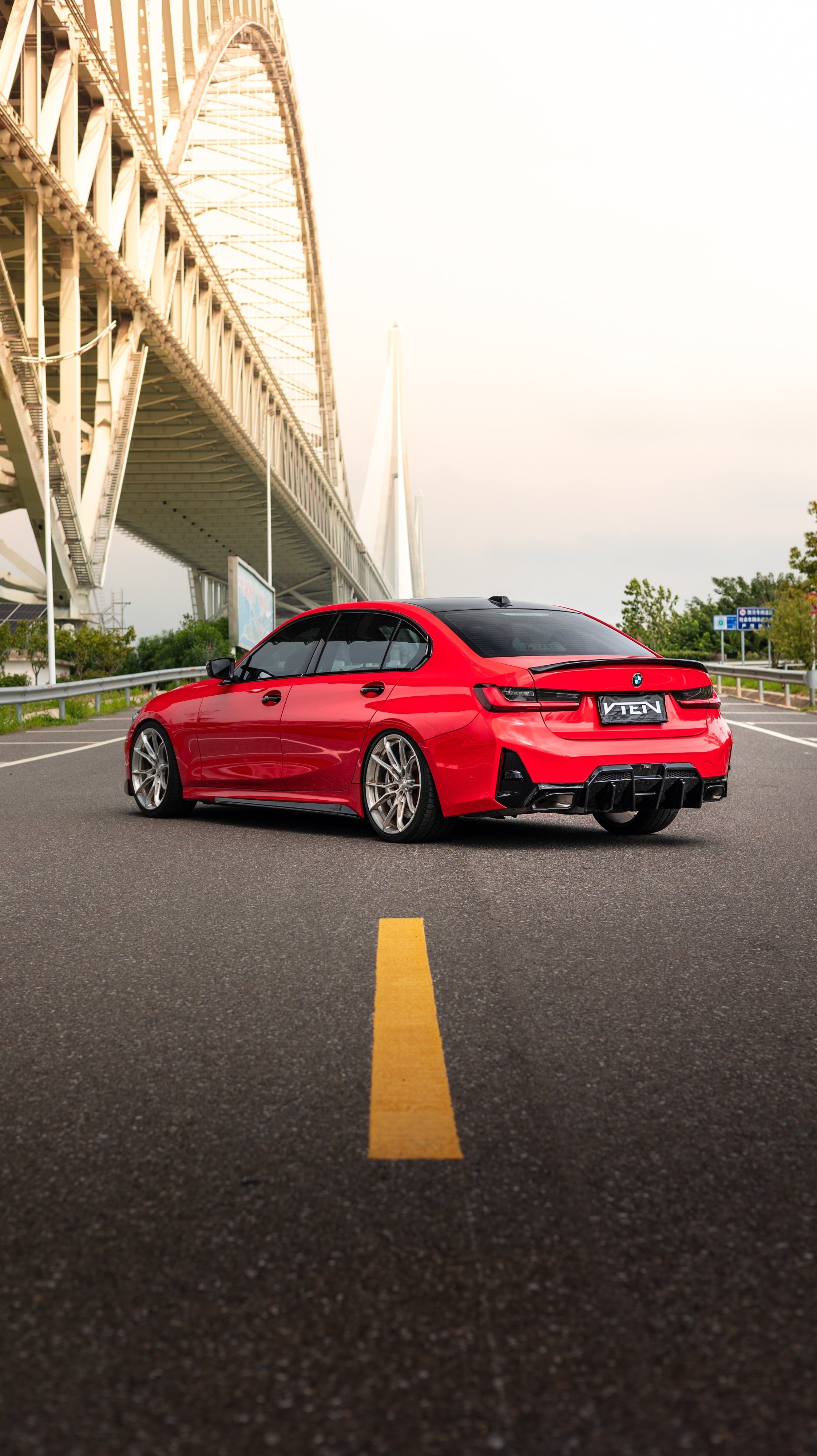 BMW 3 Series G20 330i M340i LCI 2023-ON with Aftermarket Parts - MP Style Side Skirts ABS from VTEN