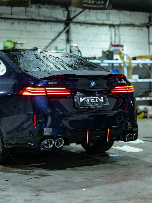 BMW 5 Series 530 540 & i5 e/x Drive40 M60 G60 2024-ON with Aftermarket Parts - Rear Lip Spoiler ABS from VTEN