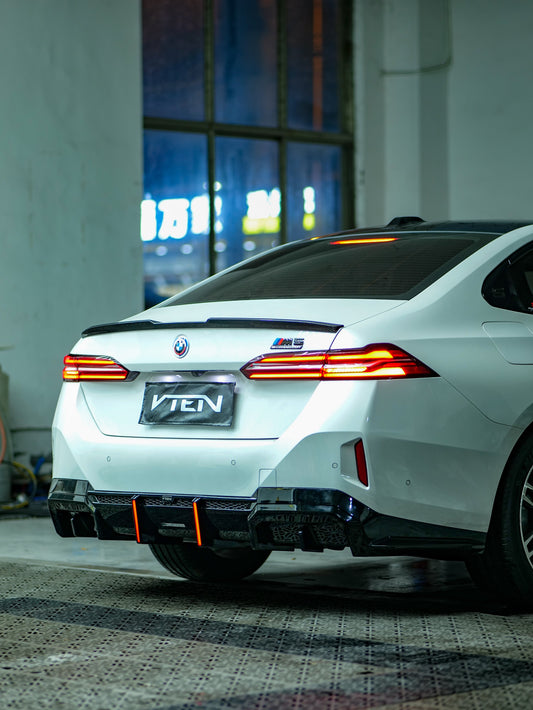 BMW 5 Series 530 540 & i5 e/x Drive40 M60 G60 2024-ON with Aftermarket Parts - Rear Lip Spoiler ABS from VTEN