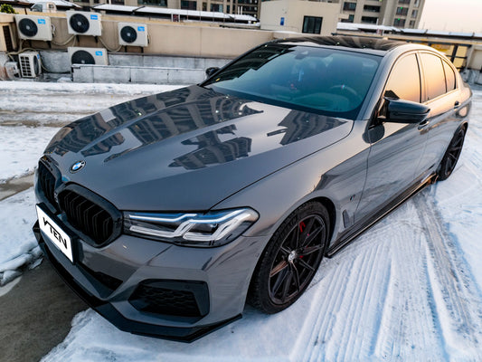 BMW 5 Series M550i 540i (With M-Package Bumper) G30 G31 LCI 2021-ON with Aftermarket Parts - Front Lip PP from VTEN