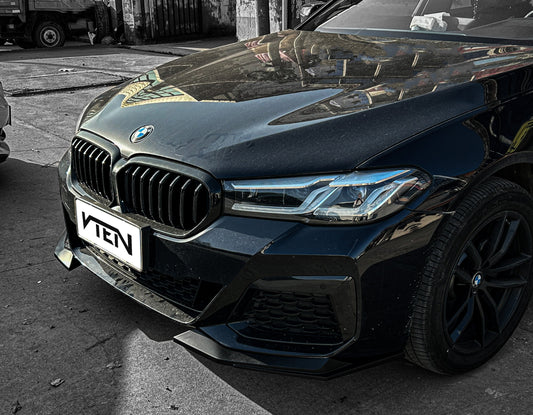 BMW 5 Series M550i 540i (With M-Package Bumper) G30 G31 LCI 2021-ON with Aftermarket Parts - Front Lip PP from VTEN