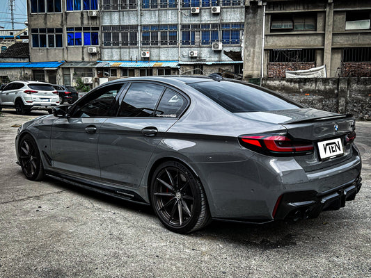 BMW 5 Series M550i 540i G30 LCI 2021-ON with Aftermarket Parts - Side Skirts ABS from VTEN