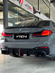 BMW M5/M5C F90 (Fits Both Pre-LCI & LCI) 2018-ON & 5 Series G30 540i M550i (With M-Package Bumper) G30 G31 (Fits Both Pre-LCI & LCI) 2017-ON with Aftermarket Parts - Rear Lip Spoiler ABS from VTEN