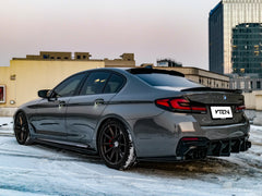 BMW M5/M5C F90 (Fits Both Pre-LCI & LCI) 2018-ON & 5 Series G30 540i M550i (With M-Package Bumper) G30 G31 (Fits Both Pre-LCI & LCI) 2017-ON with Aftermarket Parts - Rear Lip Spoiler ABS from VTEN