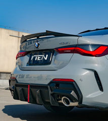 BMW 4 Series 430i M440i G22 2020-ON & M4 / M4C / M4CS G82 2021-ON with Aftermarket Parts - Rear Lip Spoiler ABS from VTEN