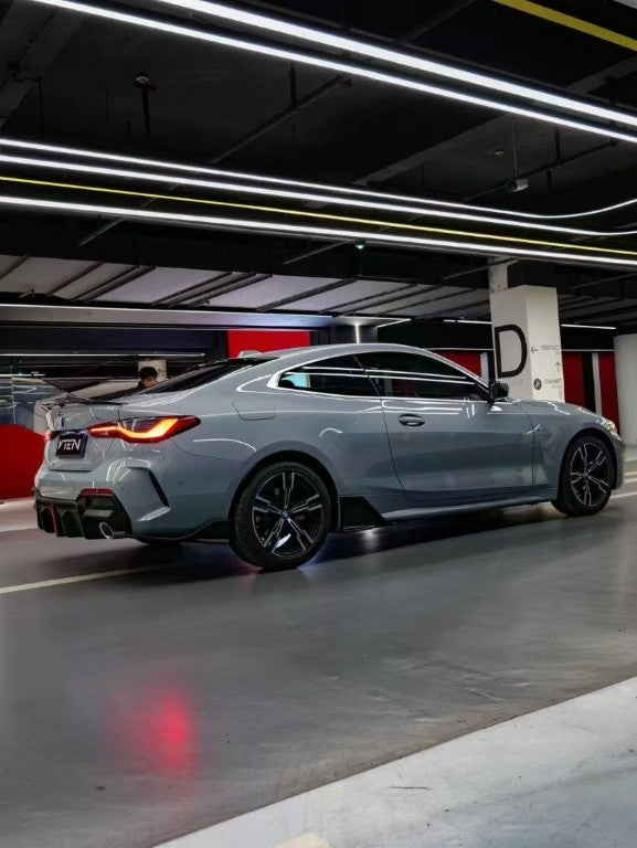 BMW 4 Series 430i M440i G22 2020-ON & M4 / M4C / M4CS G82 2021-ON with Aftermarket Parts - Rear Lip Spoiler ABS from VTEN