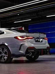 BMW 4 Series 430i M440i G22 2020-ON & M4 / M4C / M4CS G82 2021-ON with Aftermarket Parts - Rear Lip Spoiler ABS from VTEN