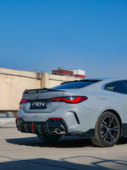 BMW 4 Series 430i M440i G22 2020-ON & M4 / M4C / M4CS G82 2021-ON with Aftermarket Parts - Rear Lip Spoiler ABS from VTEN