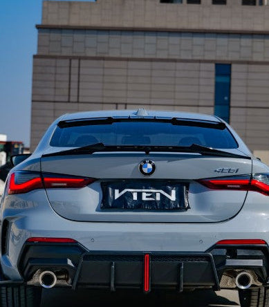 BMW 4 Series 430i M440i G22 2020-ON & M4 / M4C / M4CS G82 2021-ON with Aftermarket Parts - Rear Roof Spoiler ABS from VTEN