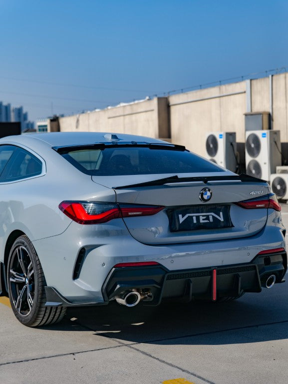 BMW 4 Series 430i M440i G22 2020-ON & M4 / M4C / M4CS G82 2021-ON with Aftermarket Parts - Rear Roof Spoiler ABS from VTEN