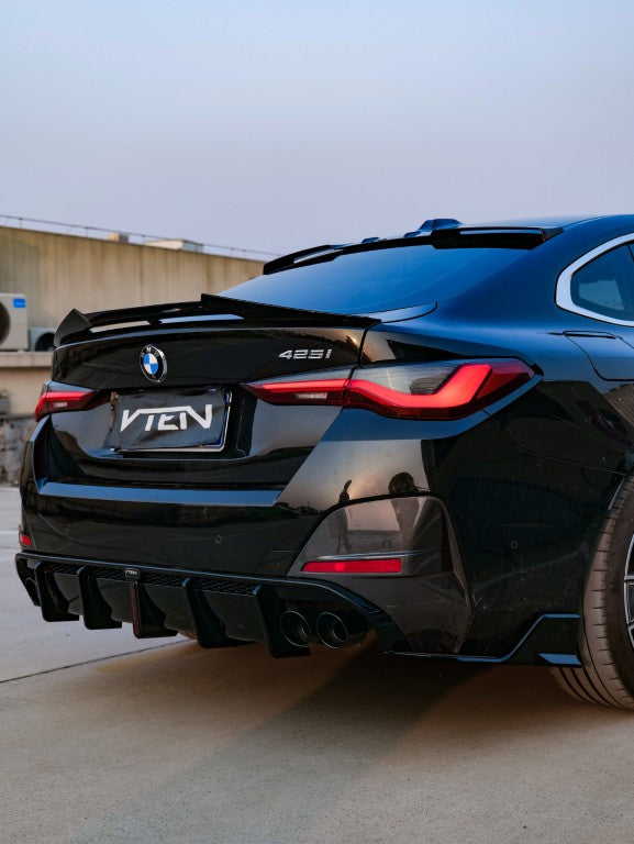 BMW I4 M50 / e Drive 40 G26 & 4 Series Gran Coupe M440i 430i G26 2022-ON with Aftermarket Parts - Rear Lip Spoiler ABS from VTEN