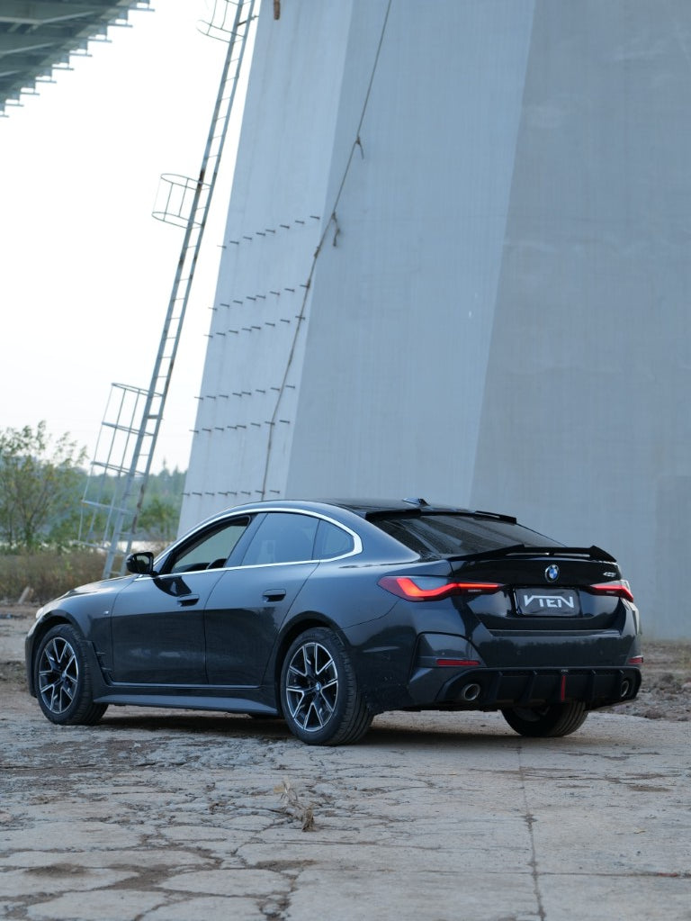 BMW I4 M50 / e Drive 40 G26 & 4 Series Gran Coupe M440i 430i G26 2022-ON with Aftermarket Parts - Rear Lip Spoiler ABS from VTEN