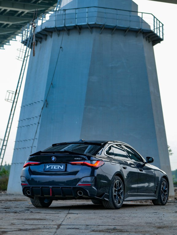 BMW I4 M50 / e Drive 40 G26 & 4 Series Gran Coupe M440i 430i G26 2022-ON with Aftermarket Parts - Rear Lip Spoiler ABS from VTEN