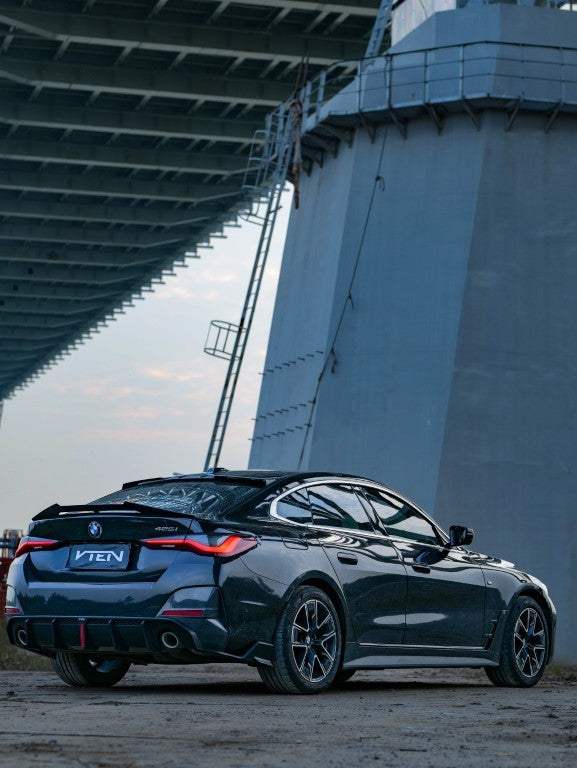 BMW I4 M50 / e Drive 40 G26 & 4 Series Gran Coupe M440i 430i G26 2022-ON with Aftermarket Parts - Rear Roof Spoiler ABS from VTEN