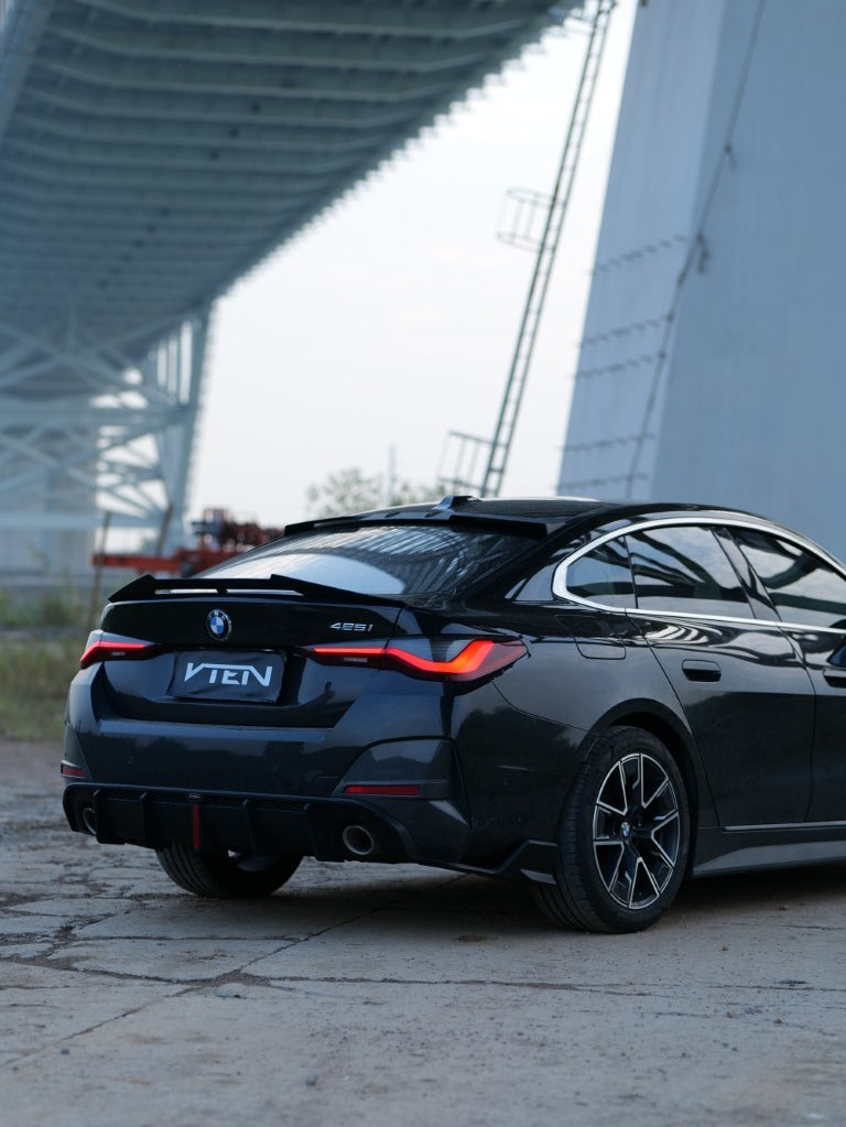 BMW I4 M50 / e Drive 40 G26 & 4 Series Gran Coupe M440i 430i G26 2022-ON with Aftermarket Parts - Rear Roof Spoiler ABS from VTEN