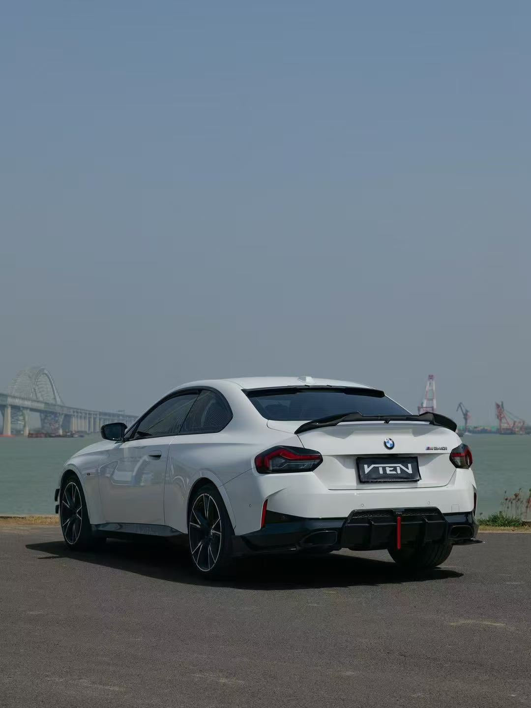 BMW M2 / M2C G87 2023-ON & 2 Series M240 230 G42 2022-ON with Aftermarket Parts - Rear Lip Spoiler ABS from VTEN