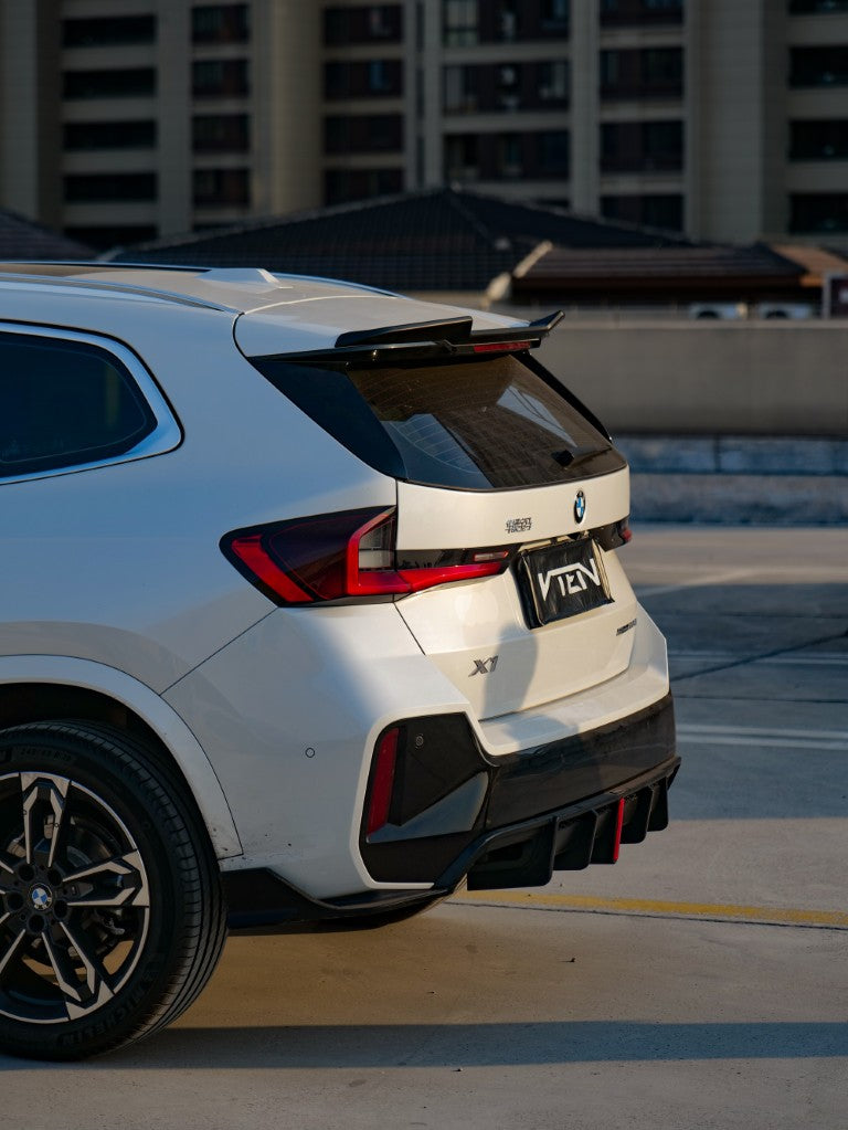BMW X1 M35i sDrive28i xDrive28i (with M-package bumper, does not fit base model) U11 2023-ON with Aftermarket Parts - Rear Diffuser & Canards ABS from VTEN