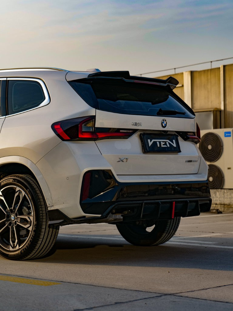 BMW X1 M35i sDrive28i xDrive28i (with M-package bumper, does not fit base model) U11 2023-ON with Aftermarket Parts - Rear Diffuser & Canards ABS from VTEN