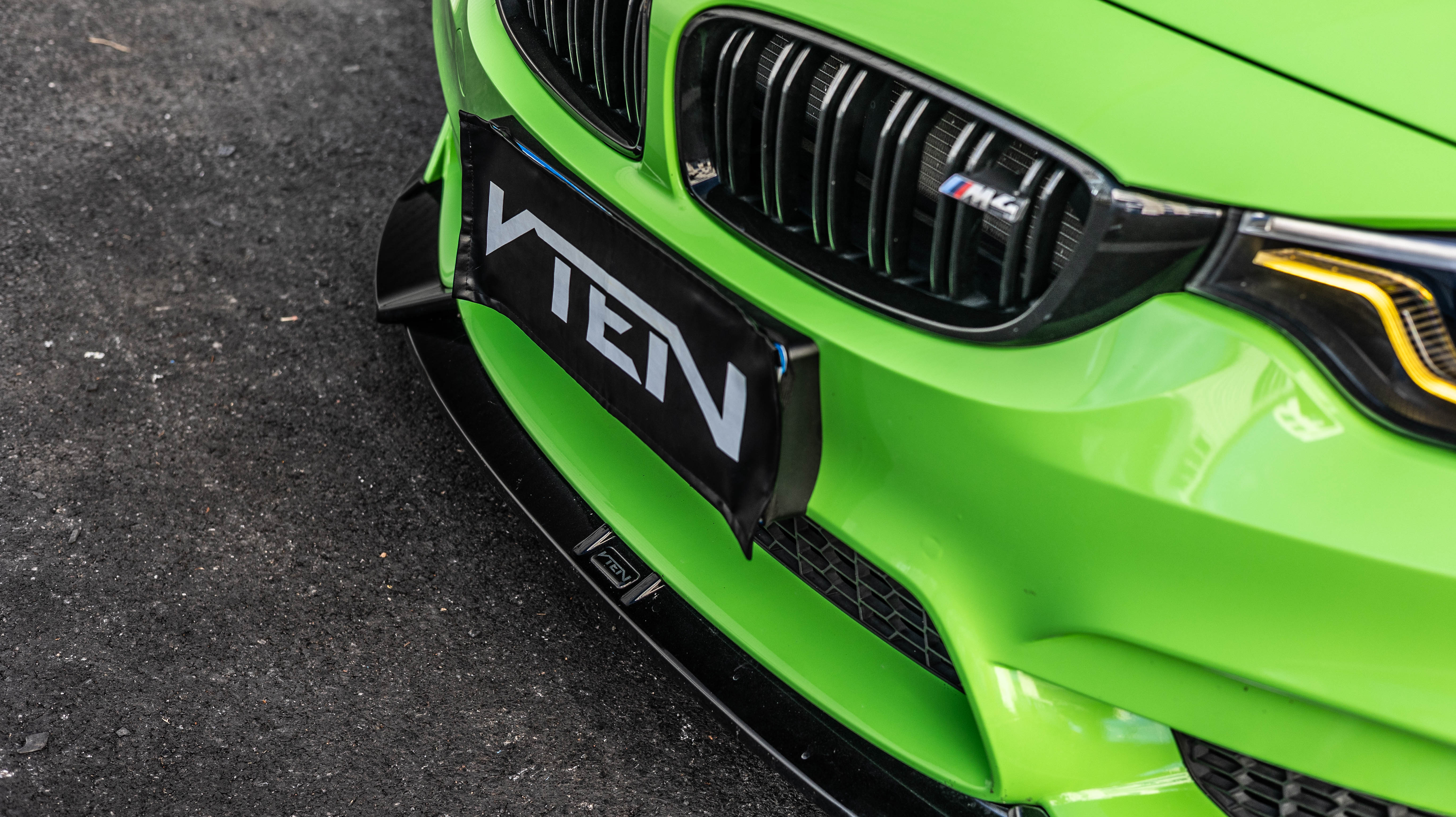 BMW M3CS M3C M3 F81 F80 2014 2015 2016 2017 2018 & M4CS M4C M4 F83 F82 2014 2015 2016 2017 2018 2019 2020 with Aftermarket Parts - Front Lip ABS from VTEN