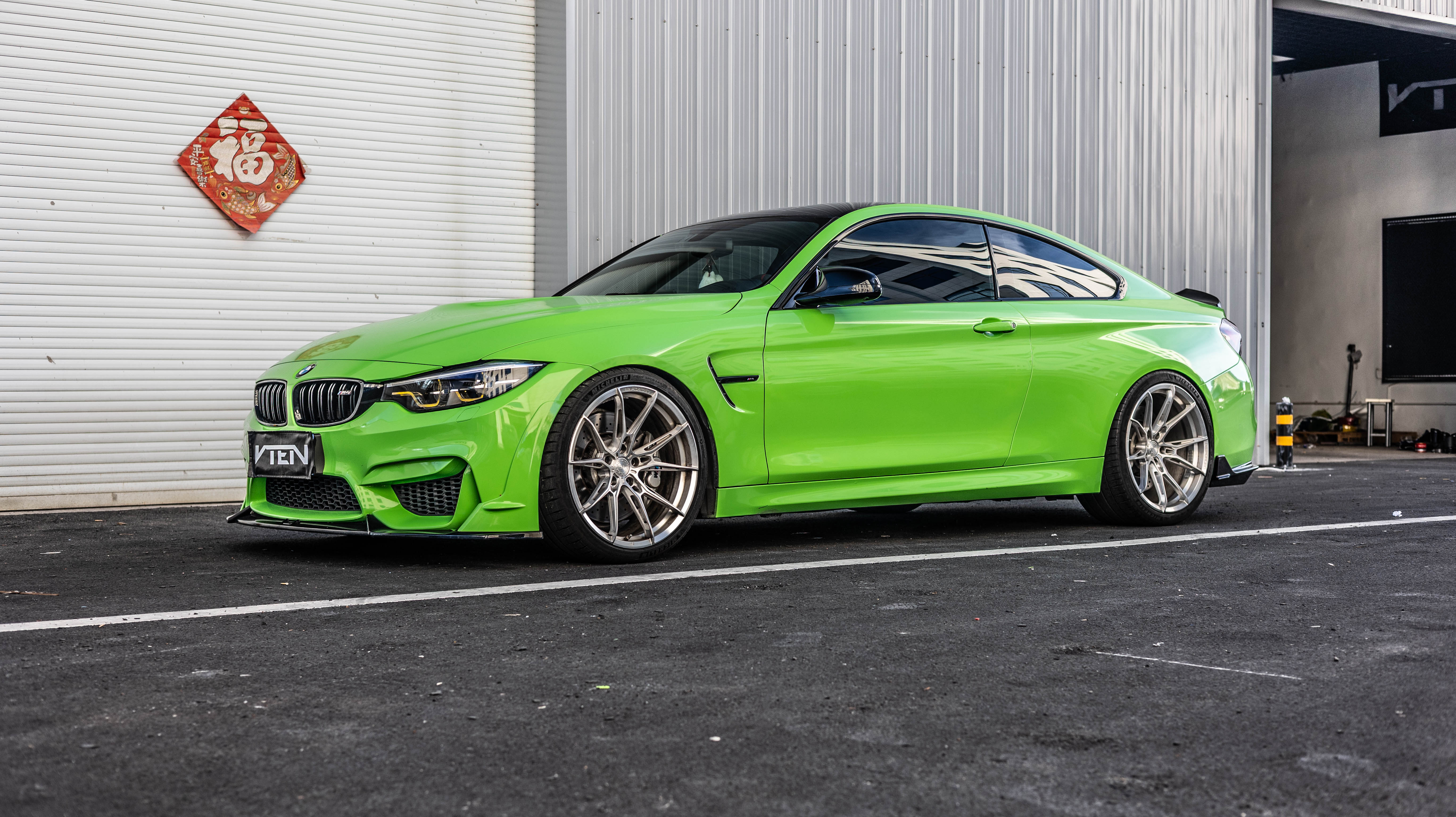 BMW M3CS M3C M3 F81 F80 2014 2015 2016 2017 2018 & M4CS M4C M4 F83 F82 2014 2015 2016 2017 2018 2019 2020 with Aftermarket Parts - Front Lip ABS from VTEN