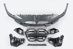 BMW M3 G80 G81 & M4 G82 G83 2021-ON with Aftermarket Parts - Front Bumper Pre-preg Carbon Fiber from VTEN