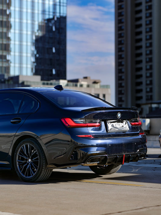 BMW M3 G80 2021-ON & 3 Series 330i M340i (Fits Both Pre-LCI & LCI) G20 2019-ON with Aftermarket Parts - Rear Lip Spoiler ABS from VTEN